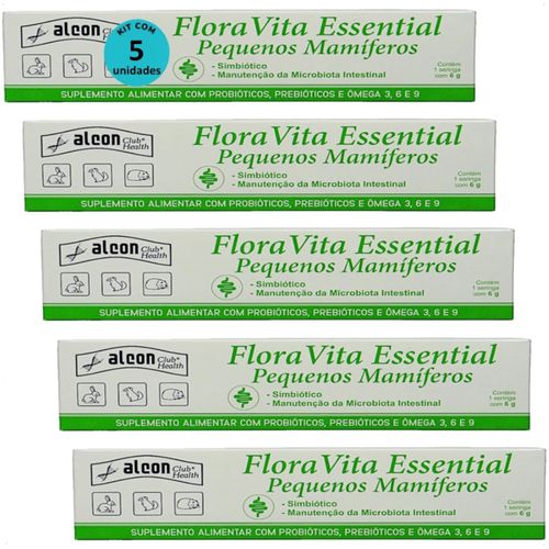 ALCON FLORA VITA ESSENTIAL PARA PEQUENOS MAMÍFEROS 6G KIT COM 5