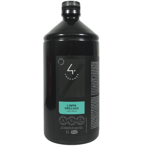 LIMPA ORELHAS 1L 4 GROOMER PROFISSIONAL IBASA PARA CÃES E GATOS LIMPA ORELHAS 1L 4 GROOMER PROFISSIONAL IBASA PARA CÃES E GATOS