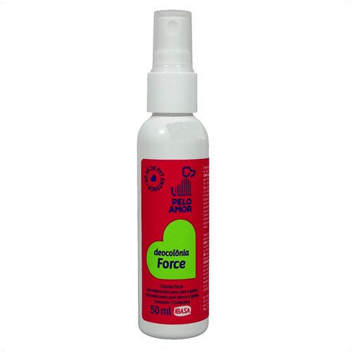 DEOCOLÔNIA FORCE PELO AMOR 50ML IBASA PARA CÃES E GATOS DEOCOLÔNIA FORCE PELO AMOR 50ML IBASA PARA CÃES E GATOS