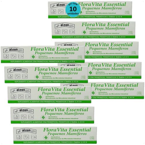 ALCON FLORA VITA ESSENTIAL PARA PEQUENOS MAMÍFEROS 6G KIT COM 10 ALCON FLORA VITA ESSENTIAL PARA PEQUENOS MAMÍFEROS 6G KIT COM 10