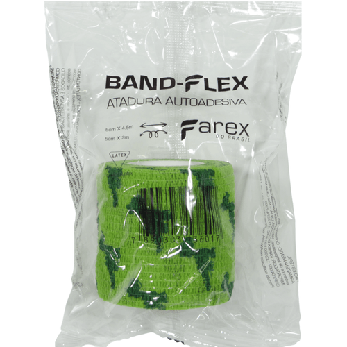 ATADURA 5 CM VERDE COM DESENHO ANTI LAMBEDURA BAND-FLEX AUTOADESIVA PARA ANIMAIS ATADURA 5 CM VERDE COM DESENHO ANTI LAMBEDURA BAND-FLEX AUTOADESIVA PARA ANIMAIS