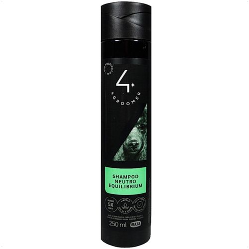 SHAMPOO NEUTRO EQUILIBRIUM 250ML 4 GROOMER PROFISSIONAL IBASA PARA CÃES E GATOS