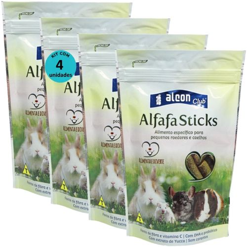 ALCON CLUB ALFAFA STICKS 70G KIT COM 4 PARA ROEDORES HAMSTER CHINCHILA PORQUINHO DA ÍNDIA GERBIL COELHO TOPOLINO ALCON CLUB ALFAFA STICKS 70G KIT COM 4 PARA ROEDORES HAMSTER CHINCHILA PORQUINHO DA ÍNDIA GERBIL COELHO TOPOLINO