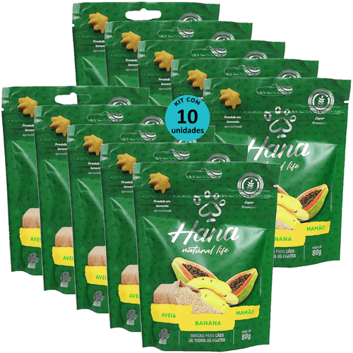 HANA NATURAL LIFE AVEIA BANANA MAMÃO 80G SNACKS PARA CÃES ADULTOS KIT C/ 10 Hana Natural Life Aveia Açaí Banana 80g Snacks Para Cães Adultos Kit C/ 10 un HANA NATURAL LIFE AVEIA BANANA MAMÃO 80G SNACKS PARA CÃES ADULTOS KIT C/ 10 Hana Natural Life Aveia Açaí Banana 80g Snacks Para Cães Adultos Kit C/ 10 un