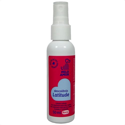 DEOCOLÔNIA LATITUDE PELO AMOR 50ML IBASA PARA CÃES E GATOS DEOCOLÔNIA LATITUDE PELO AMOR 50ML IBASA PARA CÃES E GATOS