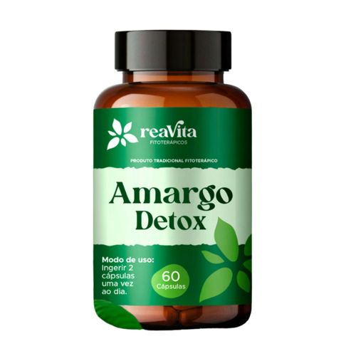 Amargo Detox Natural Reavita 60 Cápsulas – Cargueja, Espinheira Santa, Sene e Alcachofra Amargo Detox Natural Reavita 60 Cápsulas – Cargueja, Espinheira Santa, Sene e Alcachofra