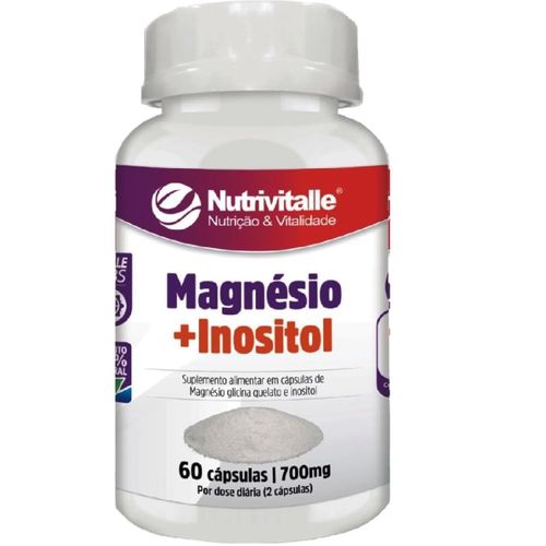 MAGNESIO + INOSITOL 700MG 60 CAPS NUTRIVITALLE MAGNESIO + INOSITOL 700MG 60 CAPS NUTRIVITALLE