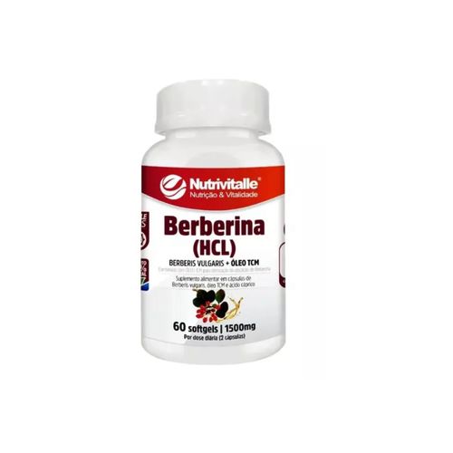 BERBERINA (HCL) 1500MG 60 SOFTGELS NUTRIVITALLE BERBERINA (HCL) 1500MG 60 SOFTGELS NUTRIVITALLE