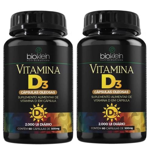 KIT 2 OLEO VITAMINA D3 2000UI 430mg 60 CAPS. BIOKLEIN KIT 2 OLEO VITAMINA D3 2000UI 430mg 60 CAPS. BIOKLEIN