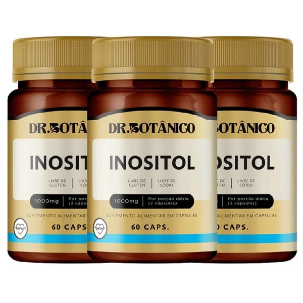 KIT 3 INOSITOL 1000MG 60CAPS DR. BOTANICO