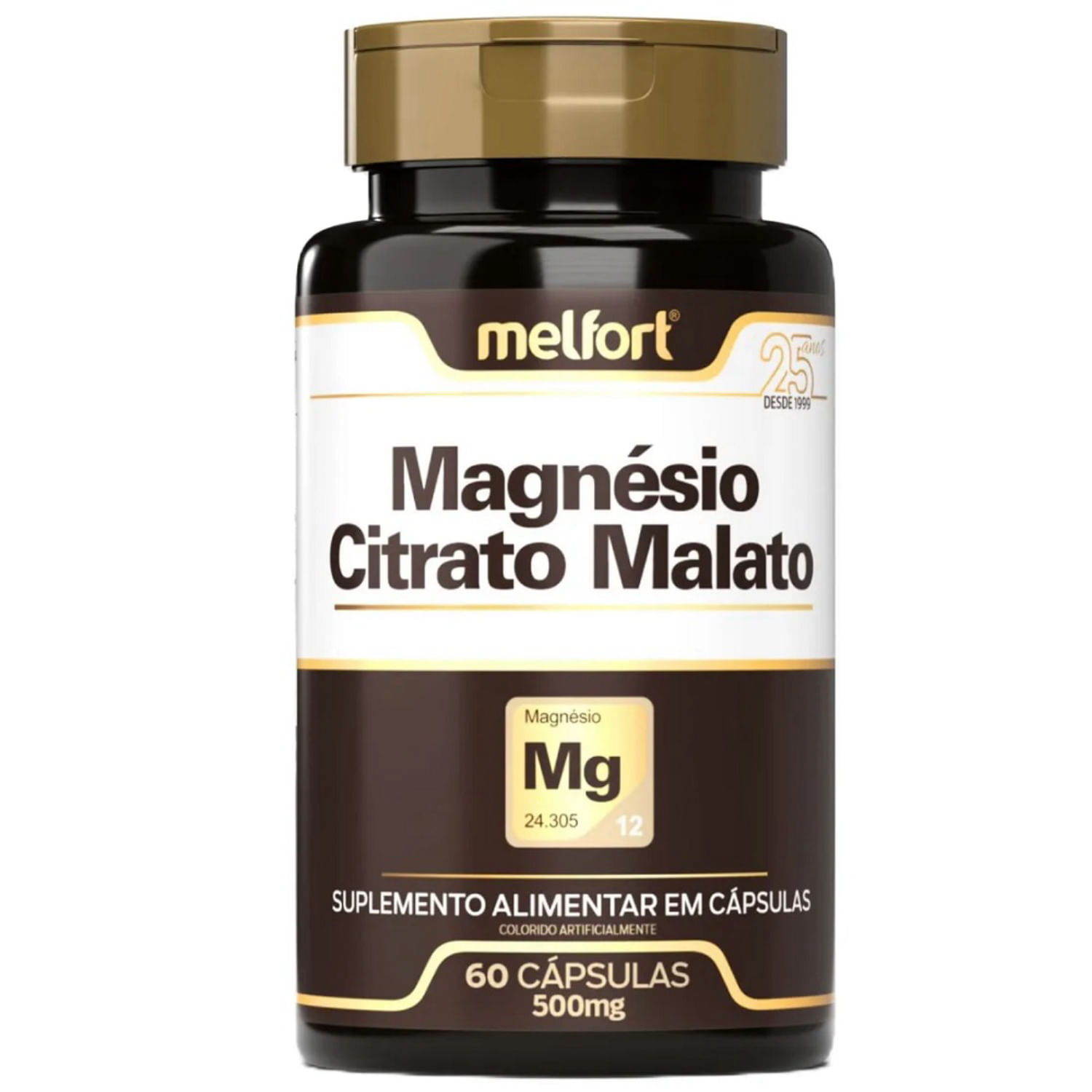 MAGNESIO CITRATO MALATO 60 CAPS 500MG MELFORT