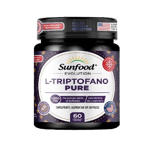 L-TRIPTOFANO PURE 60 SOFTGELS SUNFOOD EVOLUTION