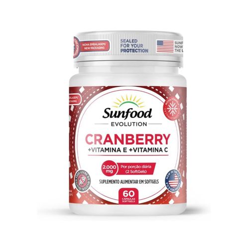 CRANBERRY 2000MG 60 CAPS SUNFOOD EVOLUTION CRANBERRY 2000MG 60 CAPS SUNFOOD EVOLUTION