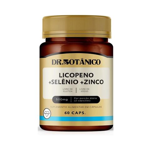 LICOPENO + SELENIO + ZINCO 500MG 60CAPS DR. BOTANICO