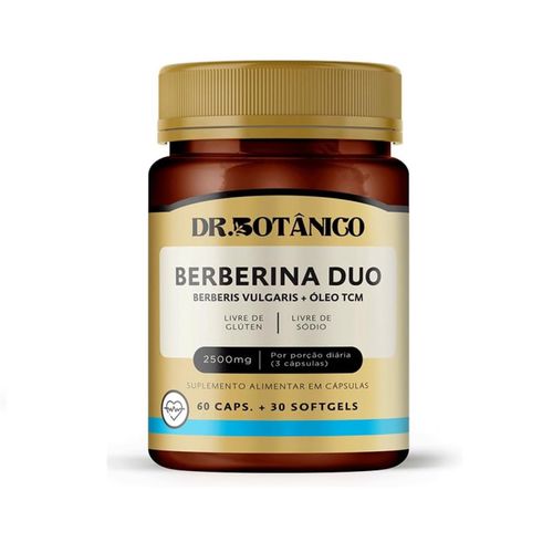 BERBERINA DUO 2500MG 60 CAPS 30 SOFT - DR. BOTÂNICO BERBERINA DUO 2500MG 60 CAPS 30 SOFT - DR. BOTÂNICO