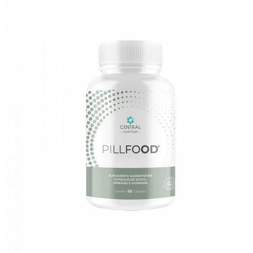 Pillfood- Silício Orgânico- Central Nutrition- 60 Cáps. Sem Sabor