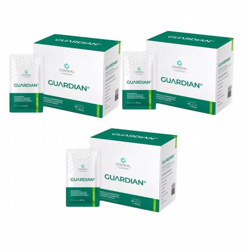 3x Guardian 8,5g-30 Sachês- Central Nutrition- Limão Limão
