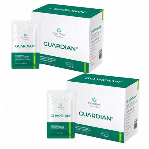 2x Guardian 8,5g-30 Sachês- Central Nutrition- Limão Limão