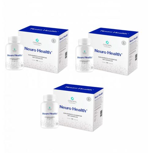 3x Neuro Health - 90 cápsulas - Central Nutrition Sem Sabor