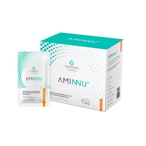 Aminnu Tangerina- 30 Sachês de 10g- Central Nutrition tangerina