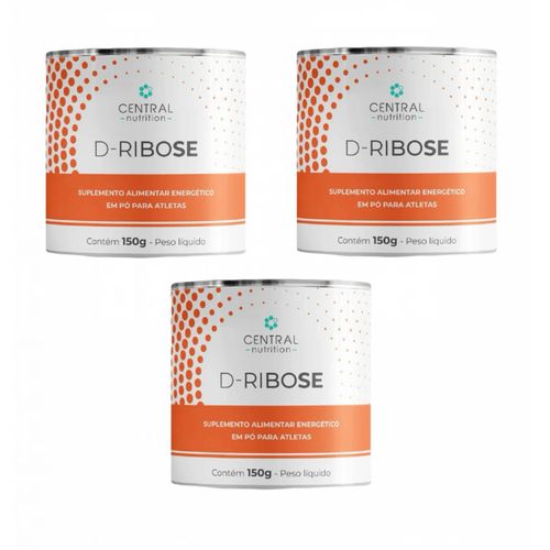 3x D- Ribose Atp Energy - Central Nutrition - 150g Sem Sabor