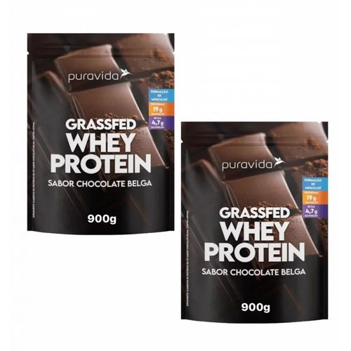 2x Grassfed Whey Protein Chocolate Belga 900g Puravida Chocolate Belga 2x Grassfed Whey Protein Chocolate Belga 900g Puravida Chocolate Belga
