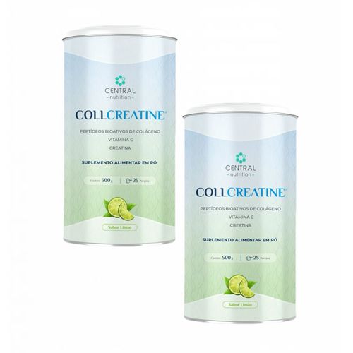 2x Collcreatine - 500g - Central Nutrition - Sabor Limão Limão