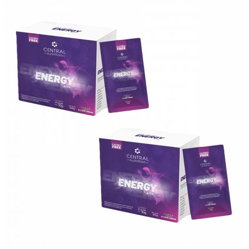 2x Energy Atp-30 Sachês De 10g- Central Nutrition- Tangerina Tangerina