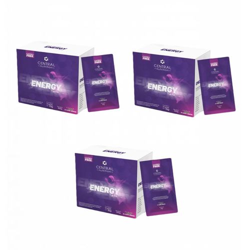 3x Energy Atp-30 Sachês De 10g- Central Nutrition- Tangerina Tangerina