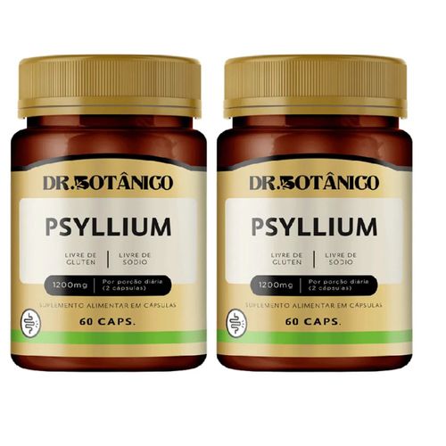 KIT 02 PSYLLIUM 1200MG 60CAPS DR. BOTANICO KIT 02 PSYLLIUM 1200MG 60CAPS DR. BOTANICO