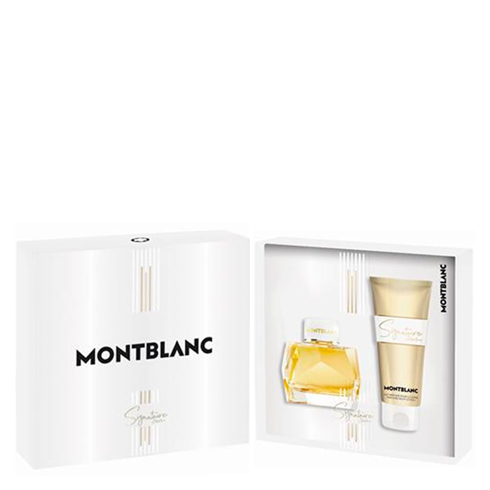Kit Perfume Montblanc Signature Absolue Feminino - Eau de Parfum 50ml + loção Corporal 100ml