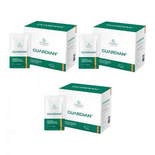 3x Guardian 8,5g-30 Sachês- Central Nutrition- Tangerina Tangerina