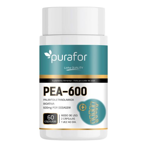 PEA-600 Palmitoiletanolamida Bioativa 600mg Purafor – 60 Cápsulas PEA-600 Palmitoiletanolamida Bioativa 600mg Purafor – 60 Cápsulas