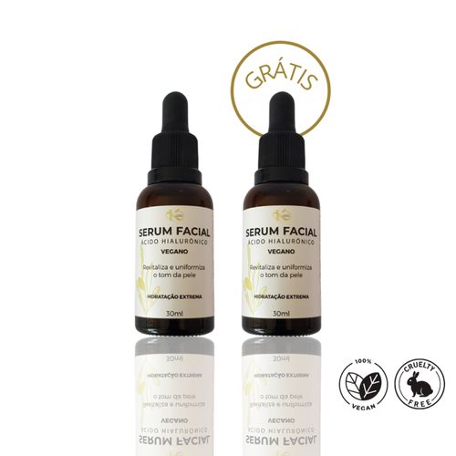 Compre 1 Leve 2 Sérum Facial Vegano Ácido Hialurônico 30ml Kuide Compre 1 Leve 2 Sérum Facial Vegano Ácido Hialurônico 30ml Kuide