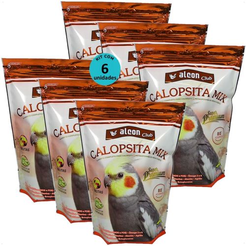 ALCON CLUB CALOPSITA MIX 550G KIT COM 6