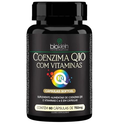 ÓLEO DE COENZIMA Q10 (com Vitaminas C, E) 750mg 60 Caps Bioklein ÓLEO DE COENZIMA Q10 (com Vitaminas C, E) 750mg 60 Caps Bioklein