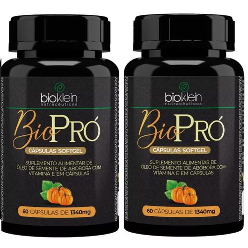 Kit 02 ÓLEO BIO PRO (Semente de Abóbora com Vitamina E) 1340mg 60 Caps Bioklein Kit 02 ÓLEO BIO PRO (Semente de Abóbora com Vitamina E) 1340mg 60 Caps Bioklein