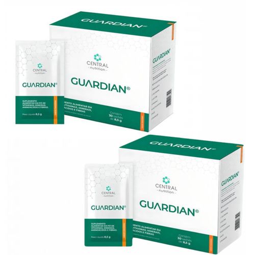 2x Guardian 8,5g-30 Sachês- Central Nutrition- Tangerina Tangerina