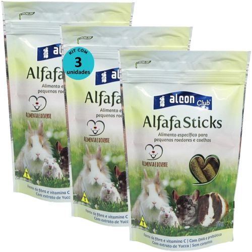 ALCON CLUB ALFAFA STICKS 70G KIT COM 3 PARA ROEDORES HAMSTER CHINCHILA PORQUINHO DA ÍNDIA GERBIL COELHO TOPOLINO ALCON CLUB ALFAFA STICKS 70G KIT COM 3 PARA ROEDORES HAMSTER CHINCHILA PORQUINHO DA ÍNDIA GERBIL COELHO TOPOLINO