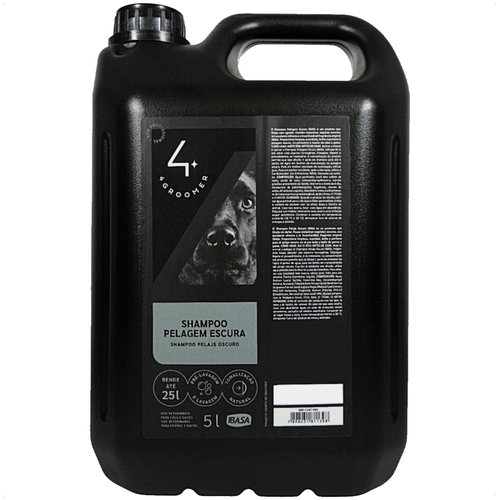 SHAMPOO PELAGEM ESCURA 5L 4 GROOMER PROFISSIONAL IBASA PARA CÃES E GATOS SHAMPOO PELAGEM ESCURA 5L 4 GROOMER PROFISSIONAL IBASA PARA CÃES E GATOS