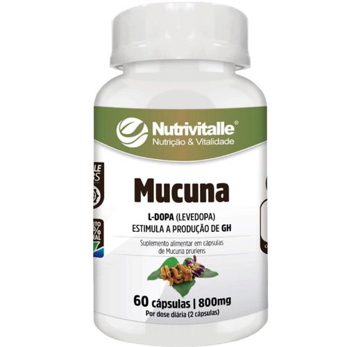 MUCUNA 800MG 60CAPS NUTRIVITALLE MUCUNA 800MG 60CAPS NUTRIVITALLE