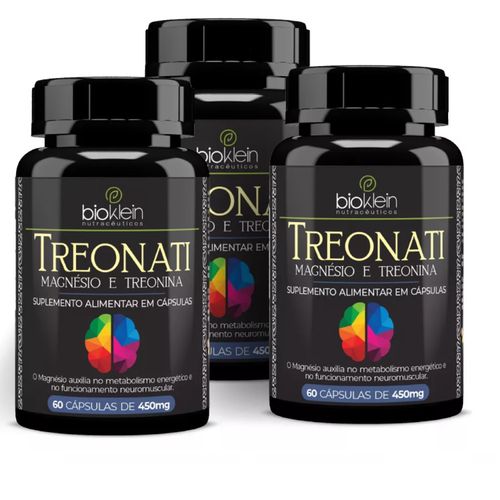 Kit 03 TREONATI (Magnesio e Treonina) 450 mg 60 Caps Bioklein