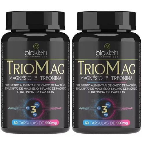 Kit 02 TRIOMAG (Magnesio, L-Treonina, Bisglicinato de Magnesio, Malato de Magnesio) 550mg 60 Caps Bioklein Kit 02 TRIOMAG (Magnesio, L-Treonina, Bisglicinato de Magnesio, Malato de Magnesio) 550mg 60 Caps Bioklein