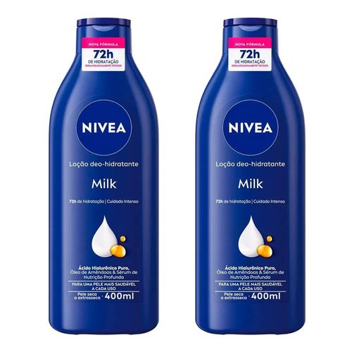 Kit-Hidratante-Corporal-Nivea-Milk-Pele-Seca-e-Extrasseca-2-Unidades-de-400ml