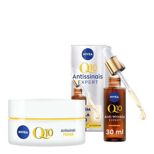 Kit-Nivea-Facial-Q10-Antissinais-Creme-Dia-FPS30-50g---Serum-Expert-Dupla-Acao-30ml Kit-Nivea-Facial-Q10-Antissinais-Creme-Dia-FPS30-50g---Serum-Expert-Dupla-Acao-30ml