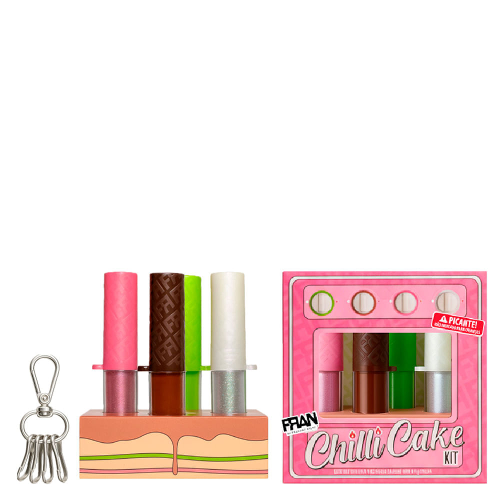 Kit Gloss Fran By Franciny Ehlke Chilli Cake 4x3,3g