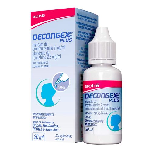 Descongestionante Decongex Plus 2Mg/Ml + 2,5Mg/Ml 20Ml Gotas