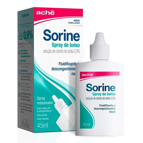 Descongestionante Sorine 0,9% 45Ml Gotas Bico Nebulizador