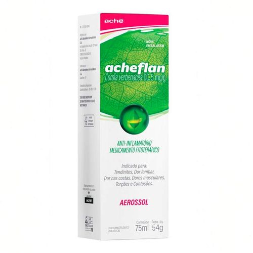 Fitoterápico E Anti-Inflamatório Achéflan 5Mg/G 75Ml