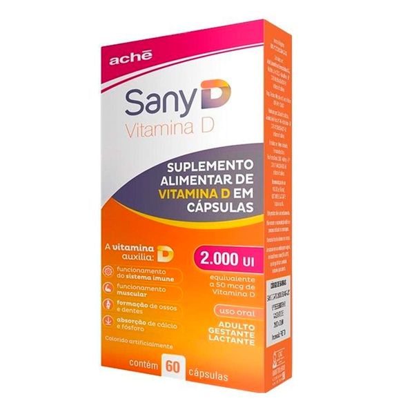 Vitamina D Sany D 2000 UI 60 Cápsulas